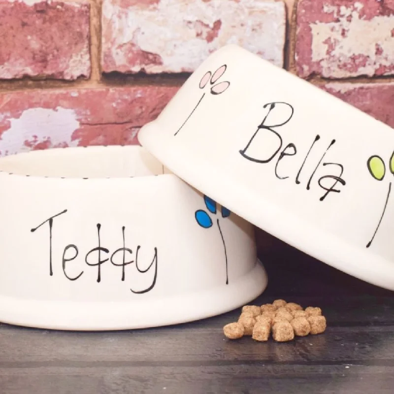 - Automatic temperature adjustment cat bedPersonalised Petal Design Slanted Dog Bowls