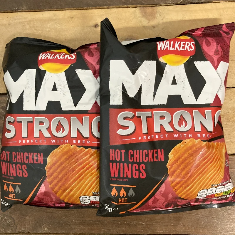 - Rabbit grass rack to prevent waste food box6x Walkers Max Strong Hot Chicken Wings Crisps (6x50g)