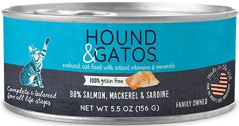    - Royal Canin cat food recommendations  Hound & Gatos Grain Free 98% Salmon, Mackerel & Sardine for Cat