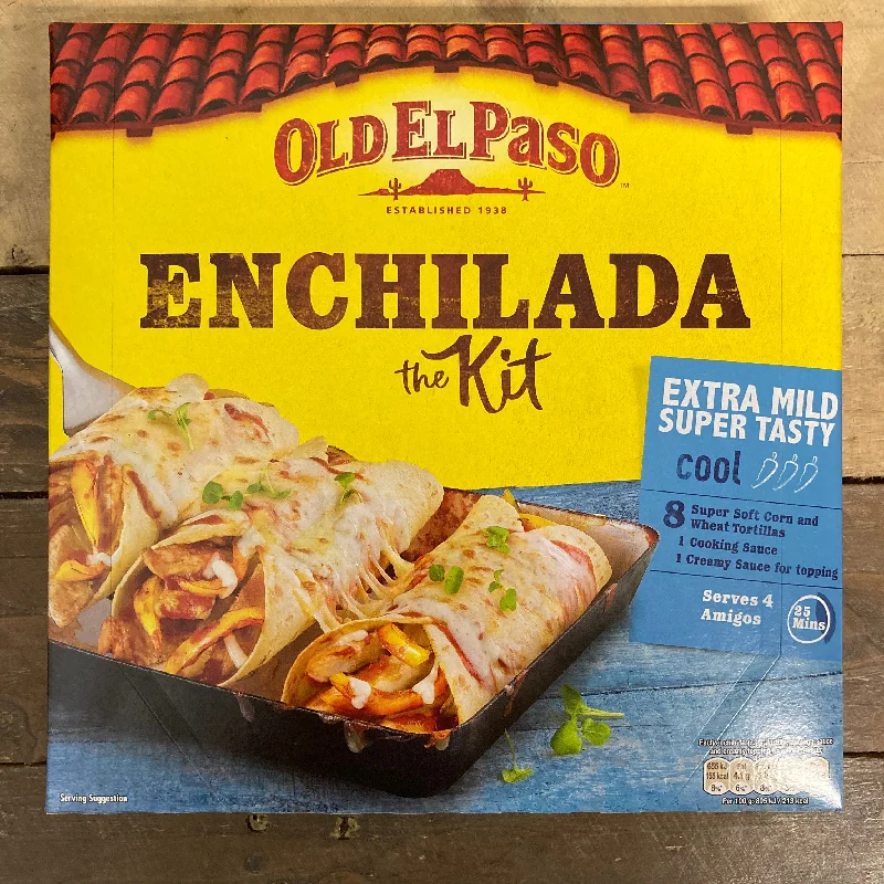 - Dog anti-slip mat2x Old El Paso Extra Mild Enchilada Dinner Kits (2x585g)