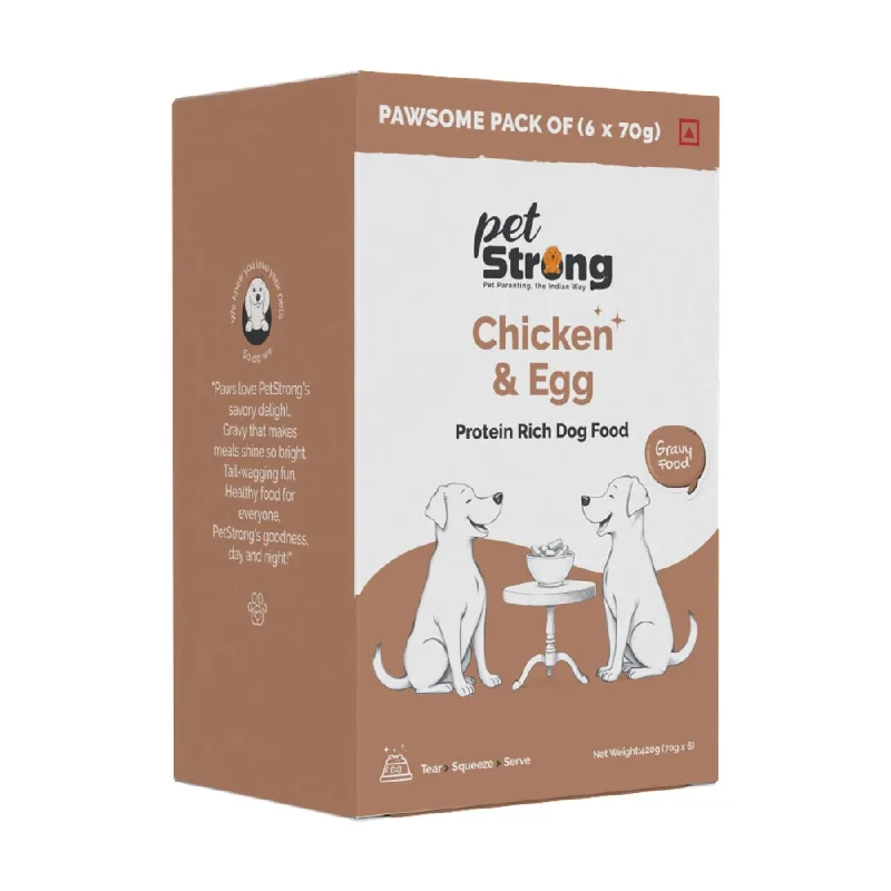- Elderly dog ​​joint care mattressPetStrong Chicken and Egg in Gravy Wet Food for Dogs