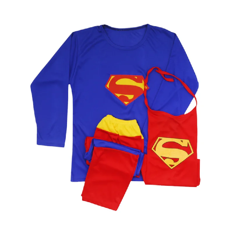 ---BOYS L/S CHARACTER SUIT SUPERMAN DRESS MZW-24 6-7 YEAR