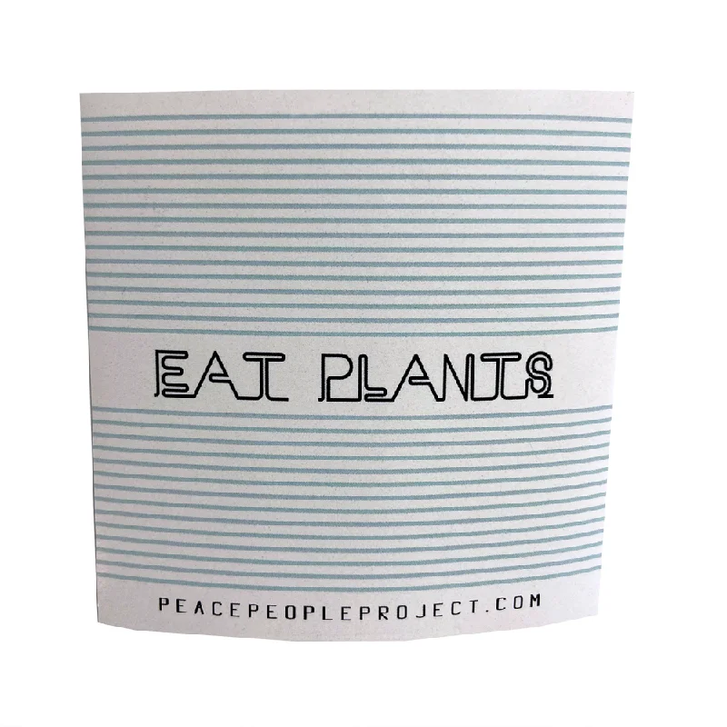 - Foldable and portable cat bagPeace People Project 'Eat Plants' Sticker