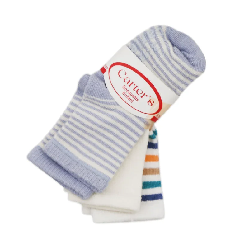 ---BABY SOCKS 3PC PACK 0-3M MZW-24 HC-1