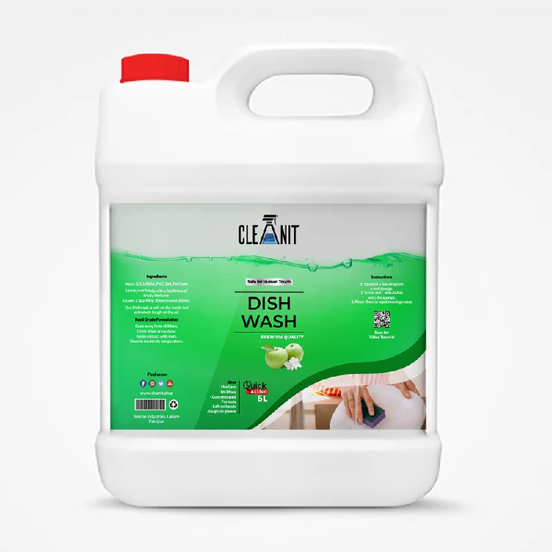 - Pet tear stain cleaning wipesCLEAN IT DISHWASH GREEN APPLE 5LTR