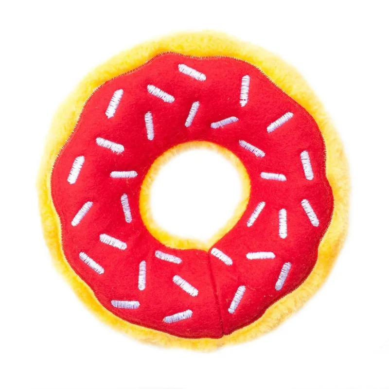 - Cat teasers selectionZippyPaws Donutz Dog Toy Cherry