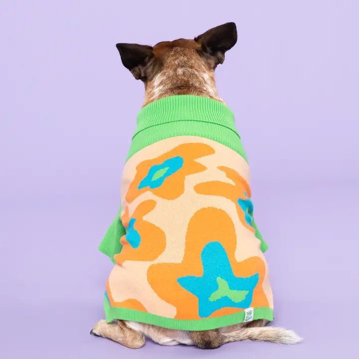 Dog clothesPeach Ring Sweater with Matching Human Sweater Vest