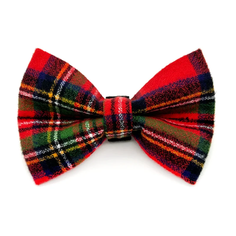  -Anti-scratch scratching board AND cat bed in oneRed Tartan Flannel Dog Bow Tie