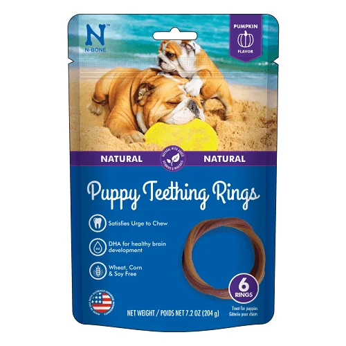- Cat hair ball removal and hair removal cream*(Best By 2025-03-01)* Dog Dental Treat - Puppy Teething Rings - Pumpkin Flavor - 6 cts