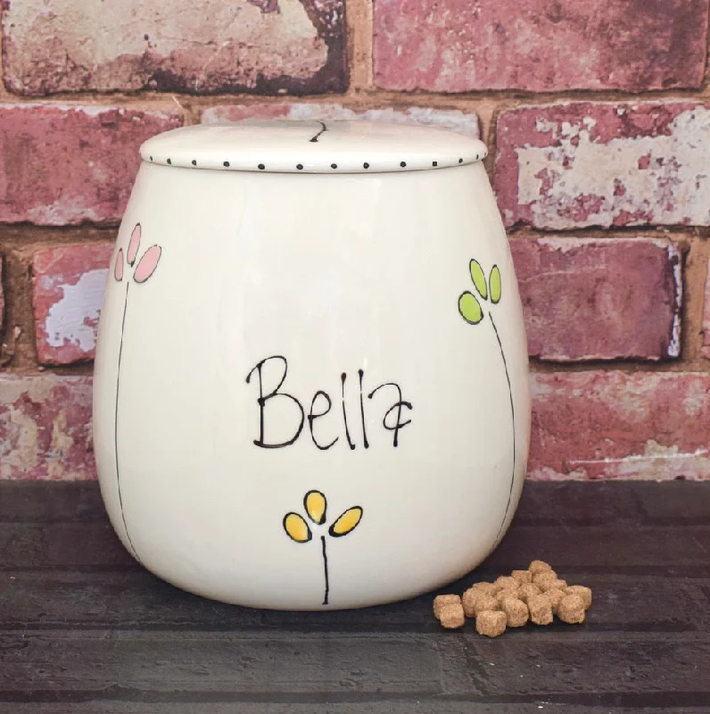 - Remote interactive pet feederPersonalised Petal Dog Treat Jar