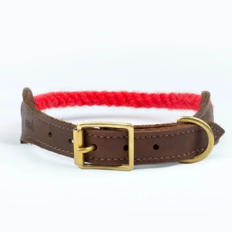 - Elderly dog ​​joint care mattressRed 100% British Wool Dog Collar