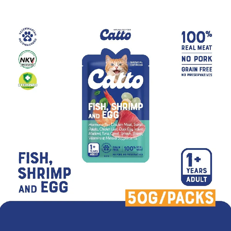    - Outdoor cat food  Fish Shrimp & Egg Adult Cat Wet Food