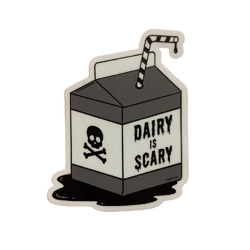 - Organic cotton dog bibsVegan Power Co 'Dairy is Scary' Sticker