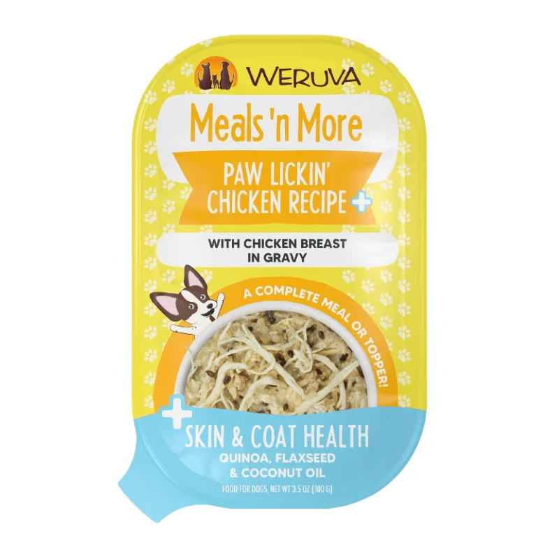 - Winter dog thick down jacket*(Best By 2025-03-31)* Wet Dog Food - Meals' n More - Paw Lickin' Chicken Recipe + Skin & Coat Health - 3.5 oz cup