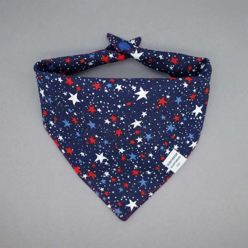 - Winter warm clothes for short-haired dogsNavy Star Spangled Dog Bandana