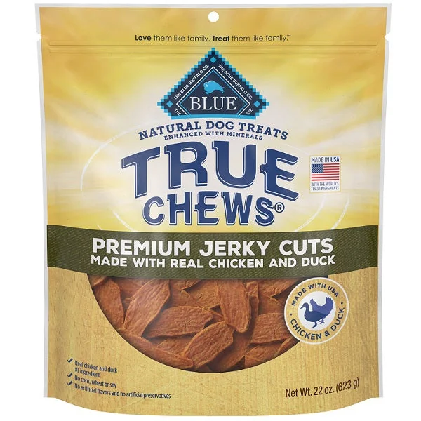 - Gastrointestinal conditioning dog foodBlue TrueChew Premium Jerky Cuts Chicken & Duck 623g