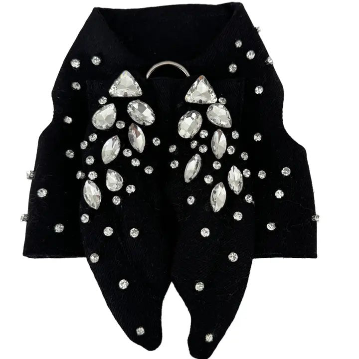 Pet anti-allergic clothes3D Wing Harness in Denim Black