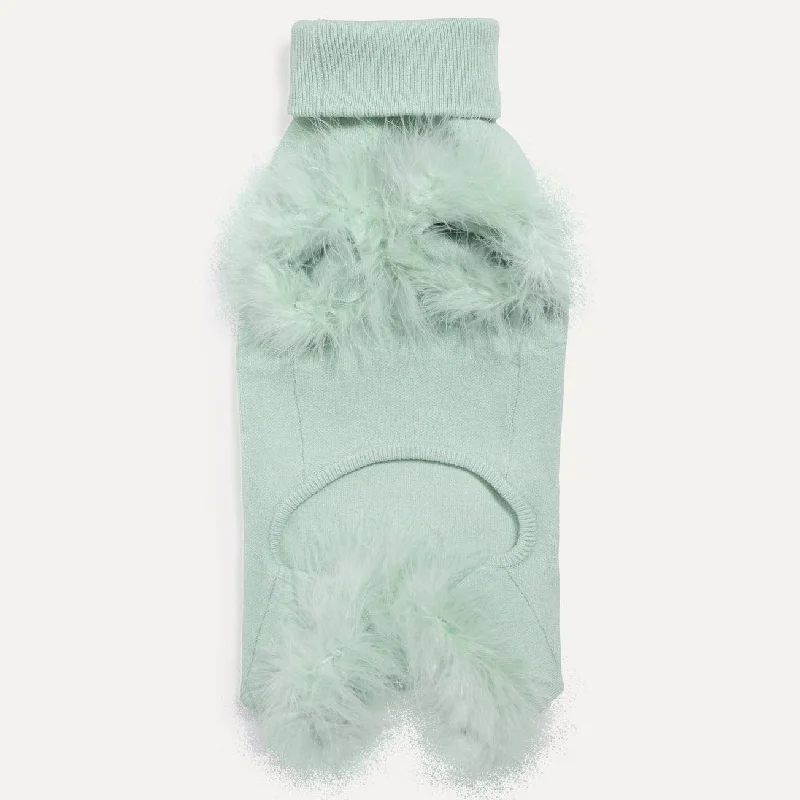Pet birthday party clothesFeather Knit Dog Onesie