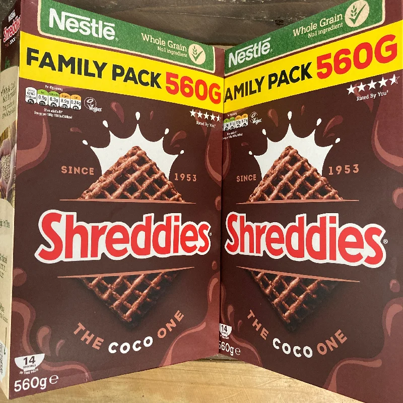 - ​​Christmas pet Christmas clothing2x Nestle Shreddies Coco Cereal (2x560g)