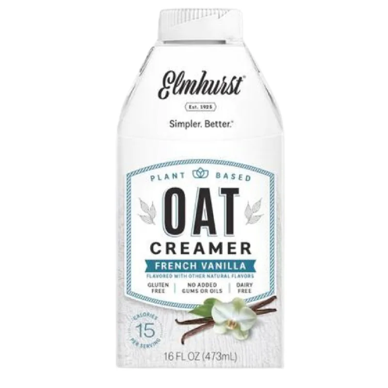 - Organic cotton dog bibsElmhurst French Vanilla Oat Milk Creamer - 473ml