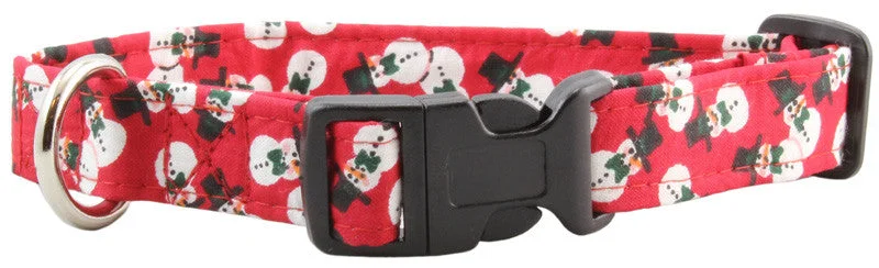  . **Cat backpack space capsule**Red Snowmen Dog Collar