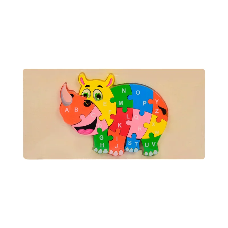 - Remote interactive pet feederWOODEN PUZZLE BOARD ABC RHINO Z.B