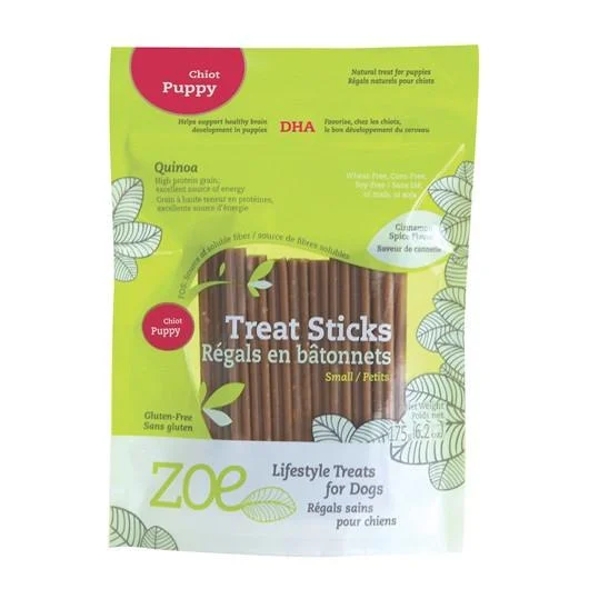 - Hypoallergenic dog foodZoe Quinoa Puppy Treat Sticks