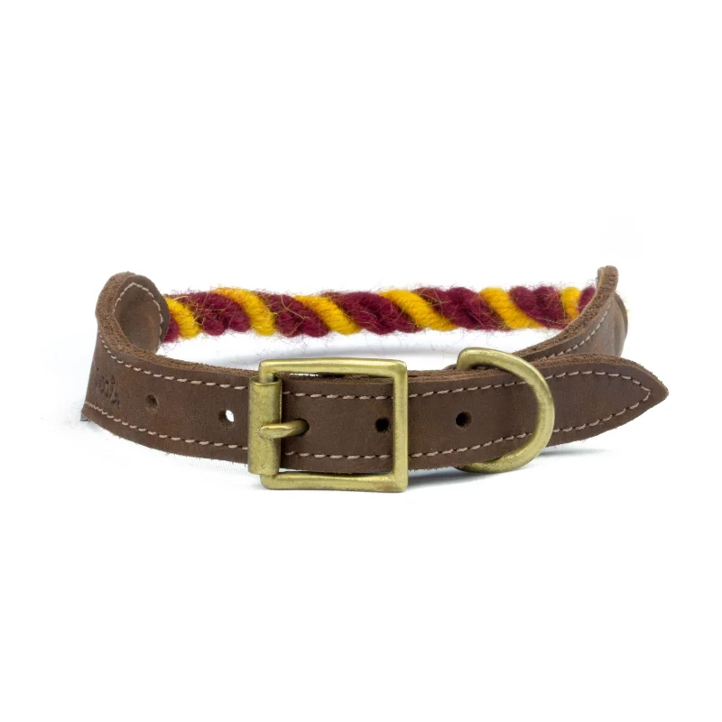 - Pregnant cat delivery room warming boxBurgundy and Yellow 100% British Wool Dog Collar