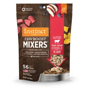  -Chicken-flavored dog foodInstinct Dog Food Raw Boost Mixer Beef
