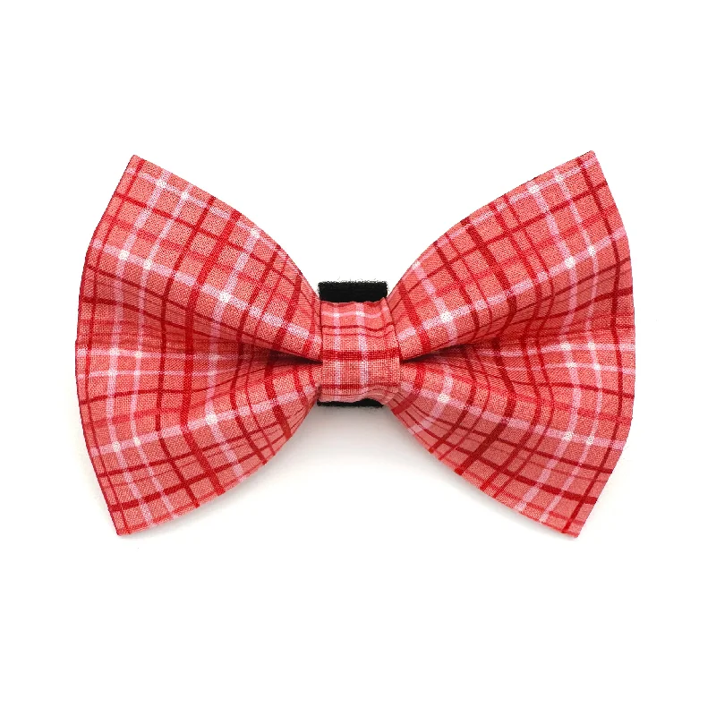  -Non-contact cat thermometerValentine's Day Plaid Dog Bow Tie