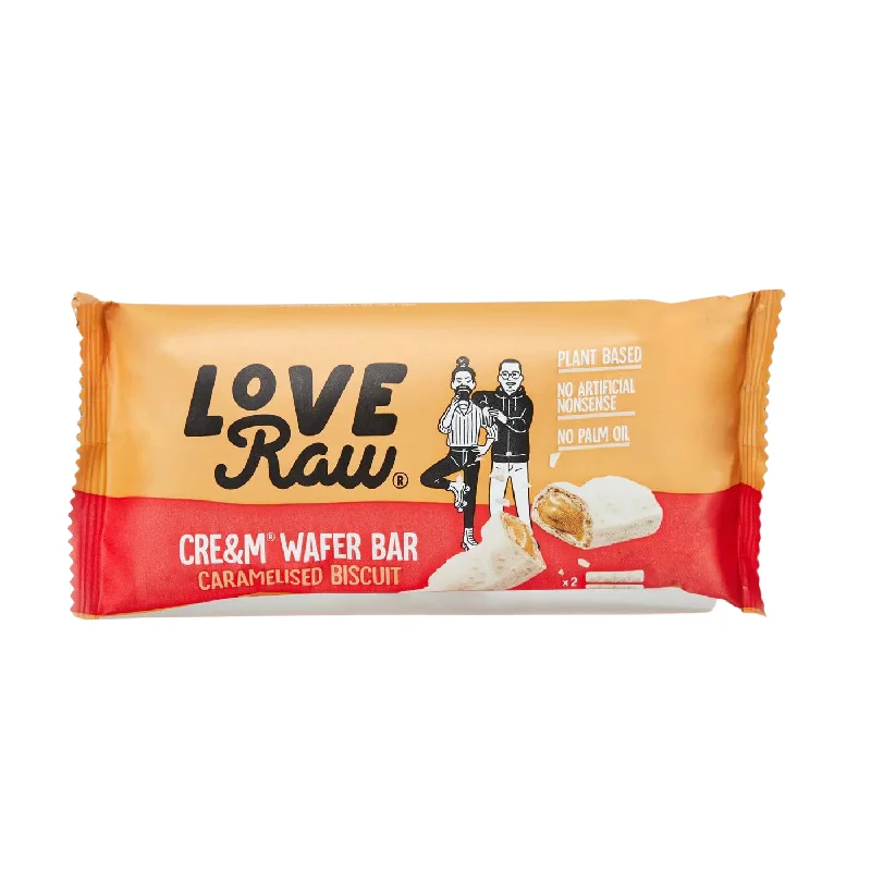 - Organic cotton dog bibsLoveRaw Caramelized Biscuit Cream Wafer Bar - 45g