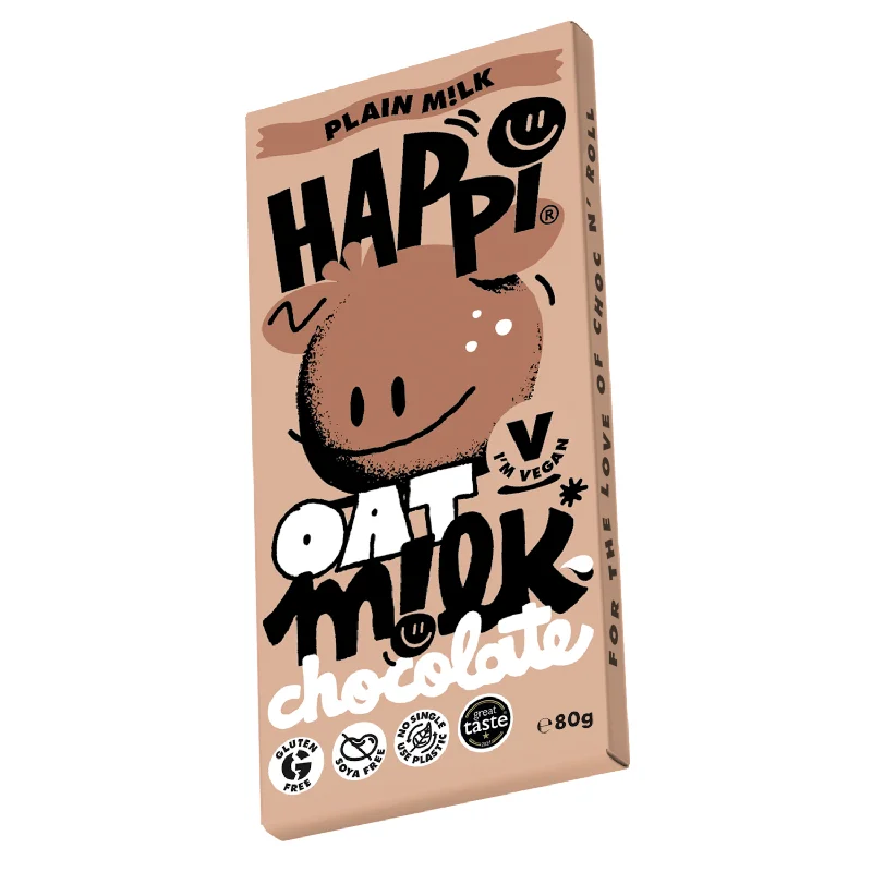 - Pet stroller can be taken on the planeHappi Plain Oat Milk Chocolate - 80g