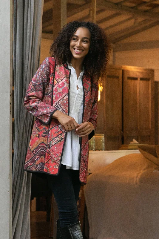 - Parrot climbing and standing wooden frameBlissful Variety Printed Cotton Jacket with Various Motifs from India