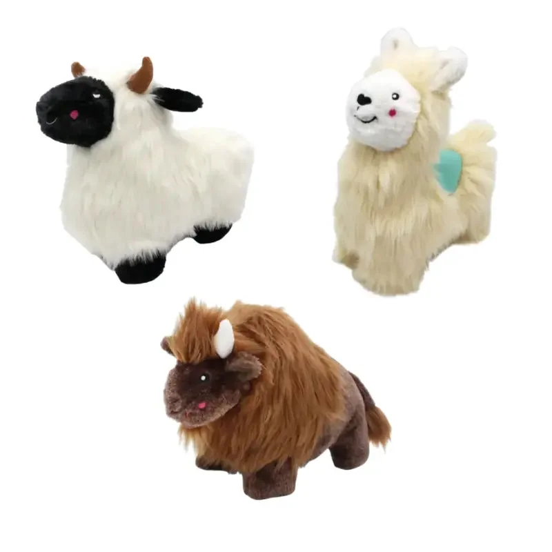 - Toys suitable for multi-pet familiesZippyPaws Wooliez Plush Squeaker Dog Toys