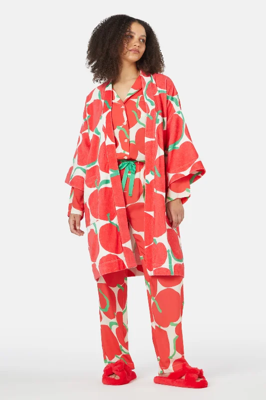 - Winter warm clothes for short-haired dogsCherry Bath Robe