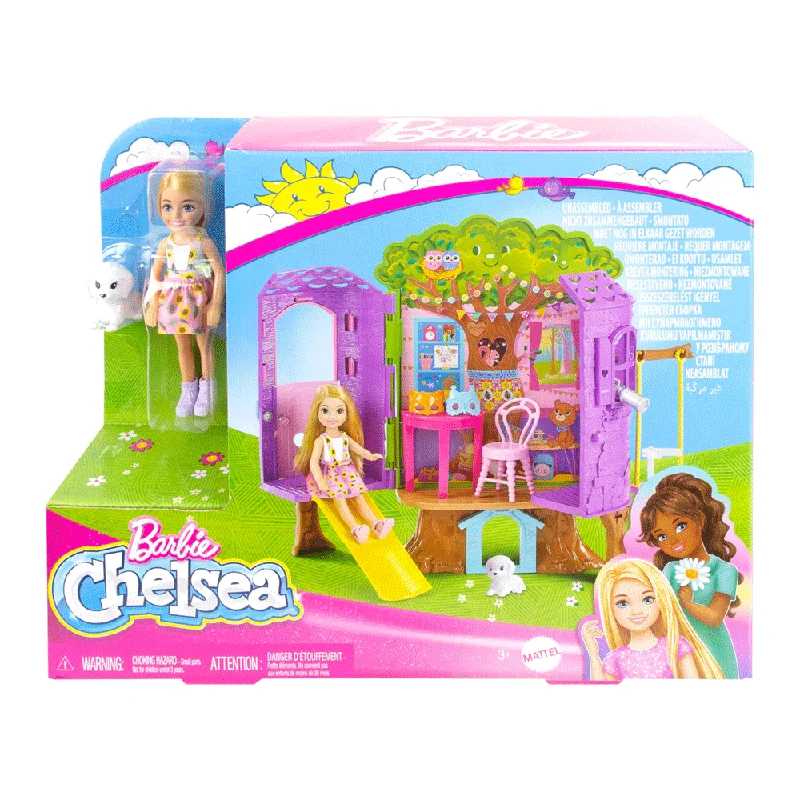 ---HPL70 BARBIE CHELSEA MINI DOLL WITH TREE HOUSE A.I