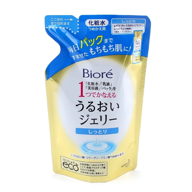 ---Kao Biore Hyaluronic Acid Collagen Amino AcidMoist Face Toner & Moisturizer Refill 160 ml