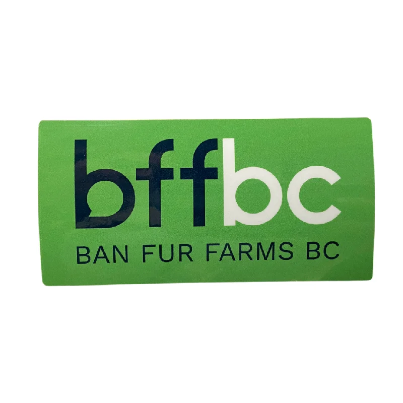 - Parrot climbing and standing wooden frameBan Fur Farms BC BFFBC Logo Sticker