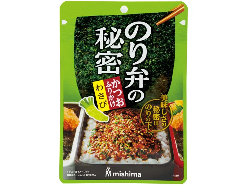 ---Mishima Foods Noriben No Himitsu Katsuo Furikake Wasabi 20g