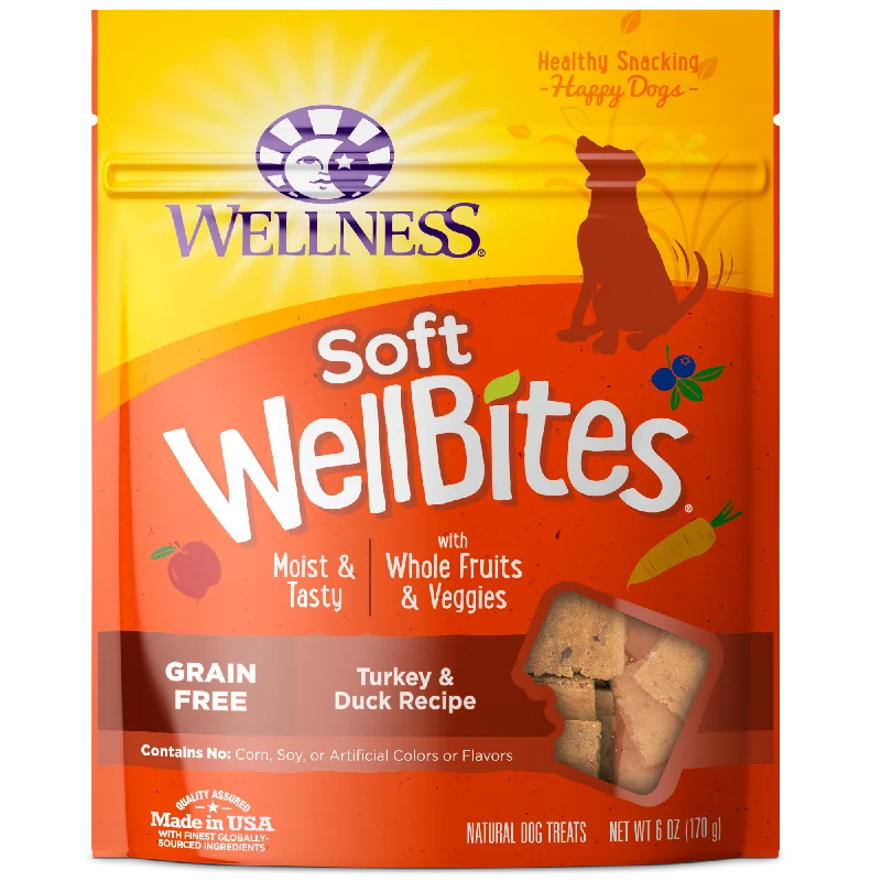 - Dog food nutritional analysisWellness WellBites Turkey & Duck