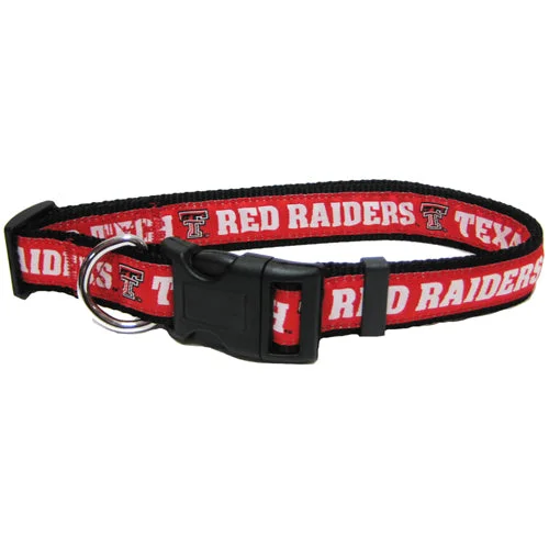  . **Dog collar is luminous and reflective**Texas Tech Red Raiders Dog Collar