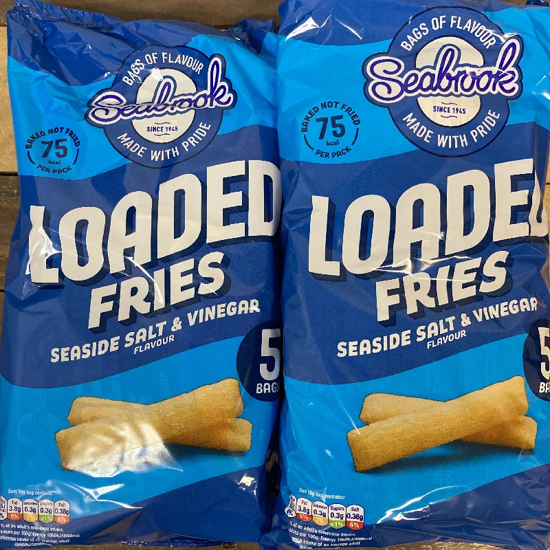 - Parrot climbing and standing wooden frame10x Seabrook Loaded Fries Seaside Salt & Vinegar (2 Packs of 5x16g) - Parrot climbing and standing wooden frame10x Seabrook Loaded Fries Seaside Salt & Vinegar (2 Packs of 5x16g)
