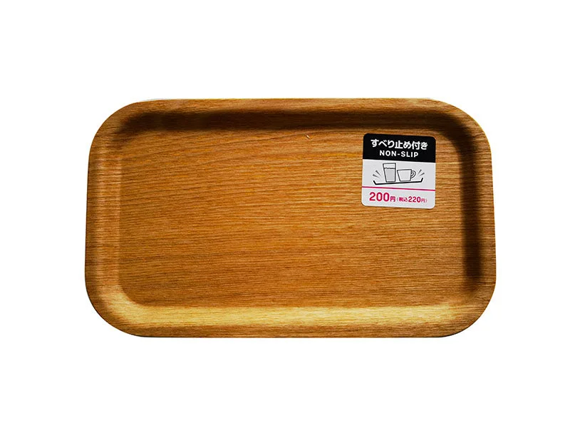 - Natural latex pet mattressWooden Tray Nonslip 24.5cm x 14cm