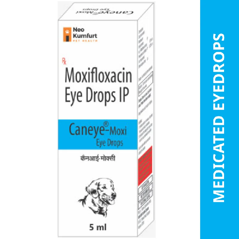 - Parrot climbing and standing wooden frameNeo Kumfurt Caneye Moxi (Moxifloxacin) Eye Drops for Dogs and Cats (5ml) - Parrot climbing and standing wooden frameNeo Kumfurt Caneye Moxi (Moxifloxacin) Eye Drops for Dogs and Cats (5ml)