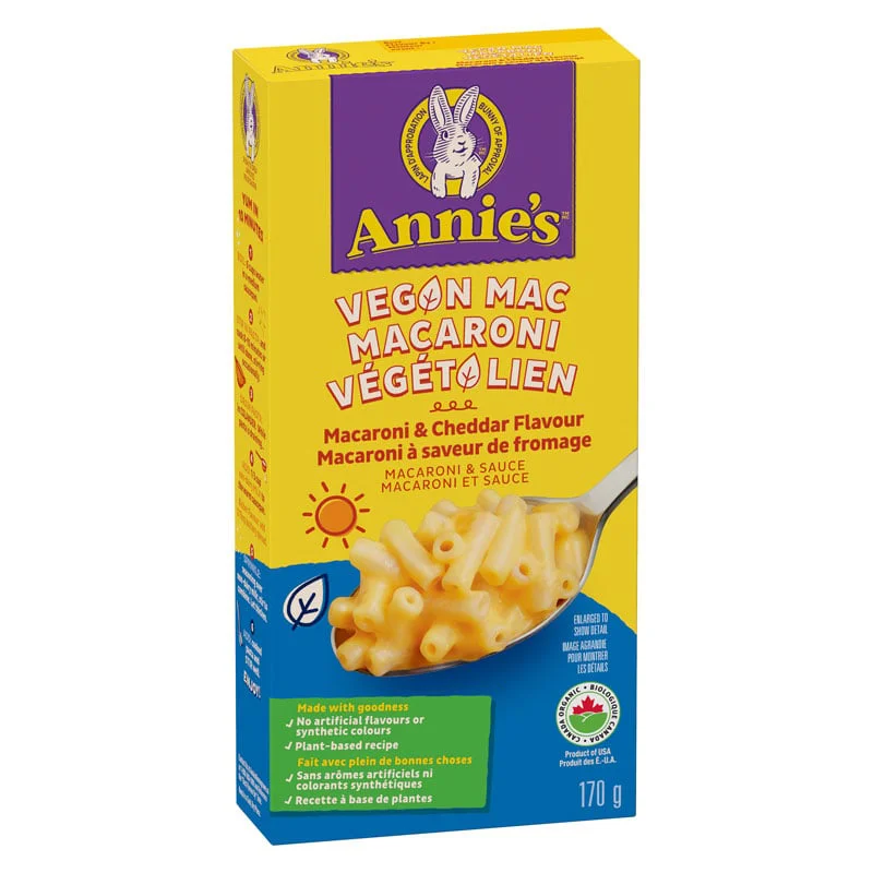 - Cat hair ball removal and hair removal creamAnnie's Homegrown Organic Vegan Mac Cheddar Flavour - 170g