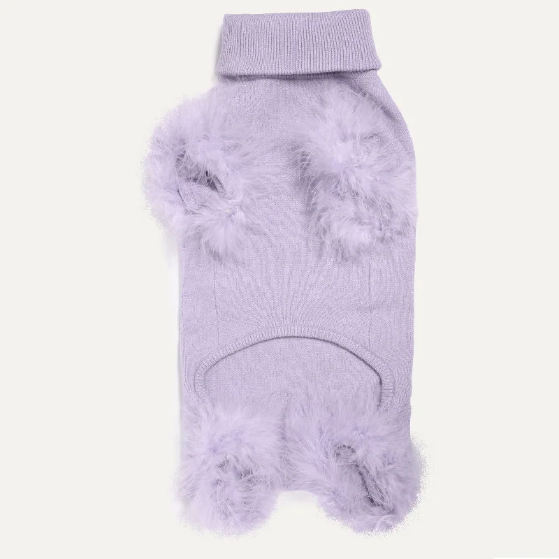 Pet walking leash setFeather Knit Dog Onesie