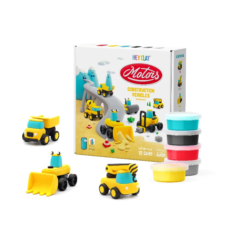 - ​​Christmas pet Christmas clothingHey Clay | Construction Vehicles 12 Cans + 6 Bases