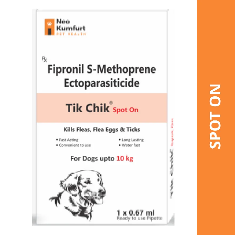 - Elderly dog joint care mattressNeo Kumfurt Tik Chik (Fipronil) Anti-tick & flea Spot On for Dogs - Elderly dog joint care mattressNeo Kumfurt Tik Chik (Fipronil) Anti-tick & flea Spot On for Dogs