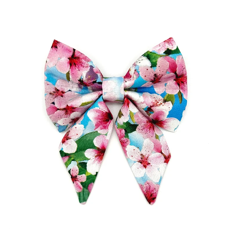 - Air box TSA certified check-inCherry Blossom Blue Sailor Dog Bow