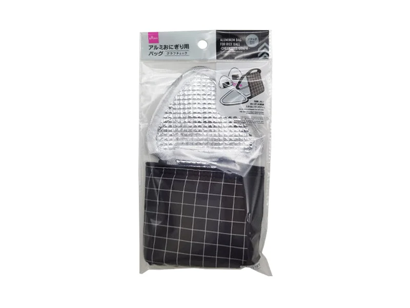 - Automatic temperature adjustment cat bedAluminum Bag for Rice Ball Checkered Graph Black
